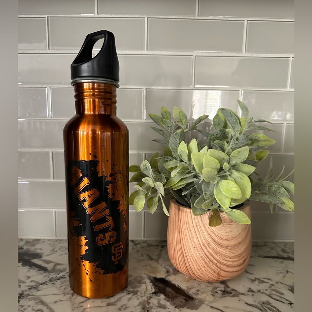 San Francisco Giants Orange & Black Stainless Water Bottle Canister